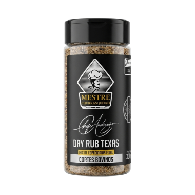 Dry Rub Texas - Mestre Churrasqueiro X Chef Andrezão | 300g
