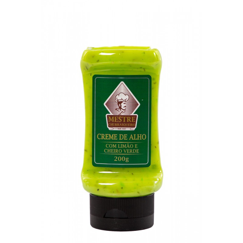 Creme de Alho com Limão e Cheiro Verde 200g Creme de Alho com Limão e Cheiro Verde 200g