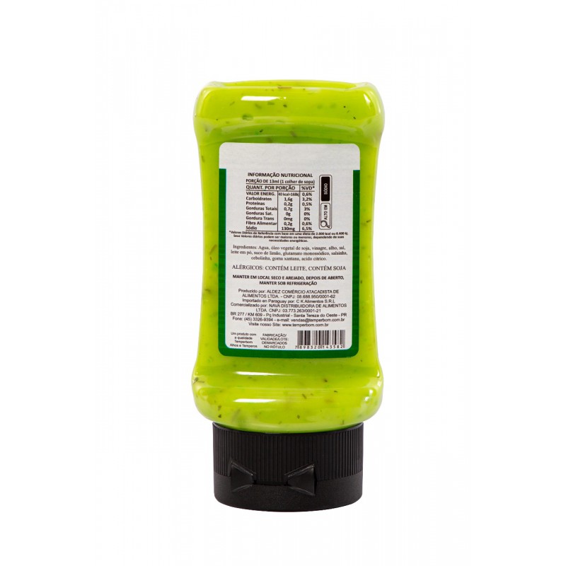 Creme de Alho com Limão e Cheiro Verde 200g Creme de Alho com Limão e Cheiro Verde 200g