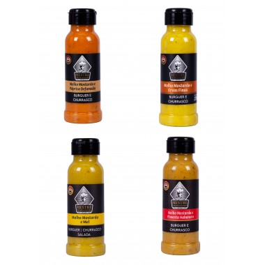 Mostardas para Churrasco Mestre Churrasqueiro Kit
