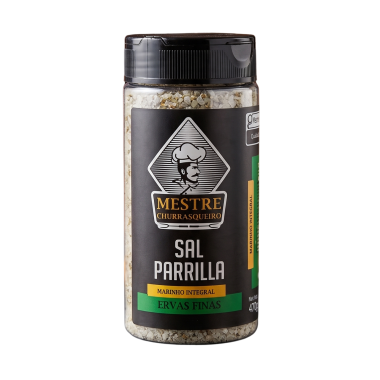 Sal Parrilla Marinho Integral Ervas Finas Mestre Churrasqueiro 470g